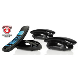 iDect Solo Plus Cordless Telephone with Answering Machine – Triple